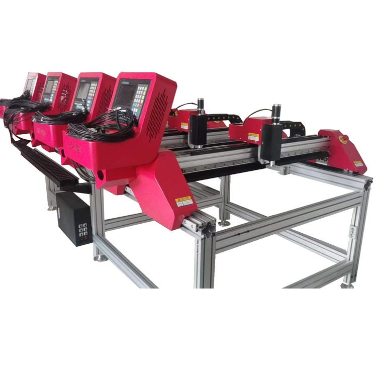 Découpeuse double de plat de Ms de moteur de commande numérique par ordinateur avec la petite table de découpe à grande vitesse de plasma